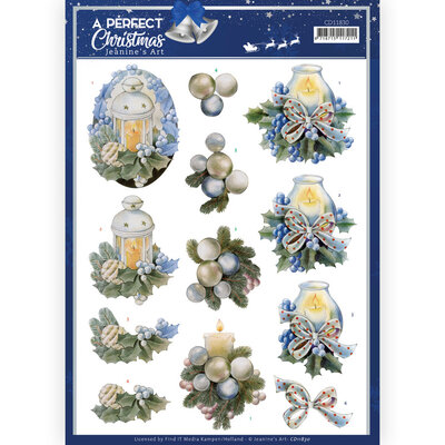 CD11830 3D Cutting Sheet - Jeanine's Art - A Perfect Christmas - Christmas Candles