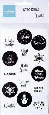 Marianne D Stickers - Winter - (NL) CA3170 11x25cm (07-22)