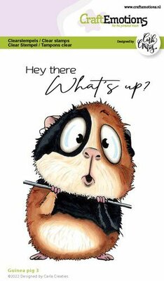 CraftEmotions clearstamps A6 - Guinea pig 3 Carla Creaties (07-22)