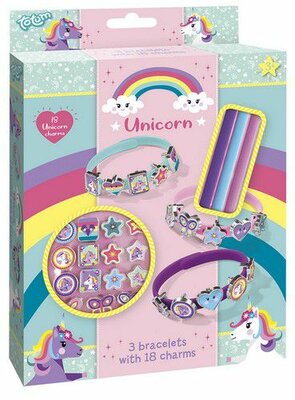 Totum kinder hobbyset Unicorn Bracelets - schuifarmbandjes 071551 15x18x2,5cm 3+