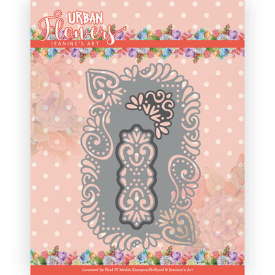 JAD10164 Dies - Jeanine's Art - Urban Flowers - Urban Rectangle