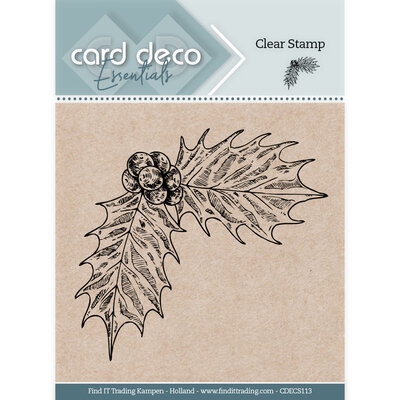 CDECS113 Card Deco Essentials Clear Stamps - Holly