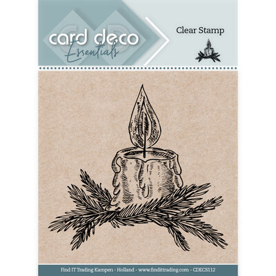 CDECS112 Card Deco Essentials Clear Stamps - Christmas Candle