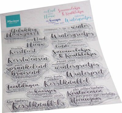 Marianne D Clear Stamps Kerst teksten (NL) CS1105 (08-22)