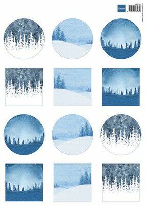 Marianne D Decoupage Winterlandschappen mini's VK9597 A4 (08-22)