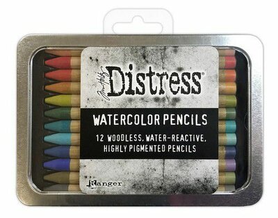 Ranger Tim Holtz Distress Watercolor Pencils 12 st Kit #3 TDH76643 Tim Holtz (09-22)