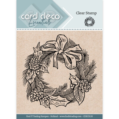 CDECS120 Card Deco Essentials Clear Stamps - Christmas Wreath