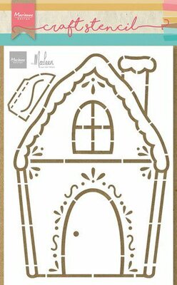 PS8132 Marianne Design Craft Stencil - Peperkoekhuisje van Marleen A5