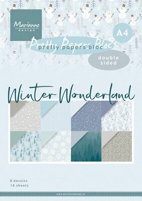Marianne Design Paper pad Winter Wonderland PK9181 A4 (10-22)