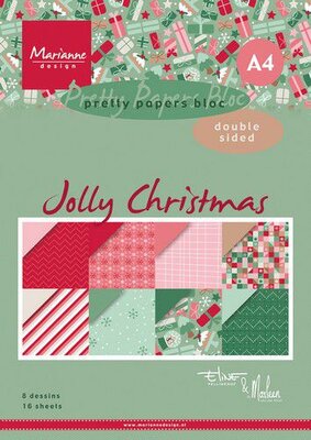 Marianne Design Paper pad Jolly Christmas PB7065 A4 (10-22)