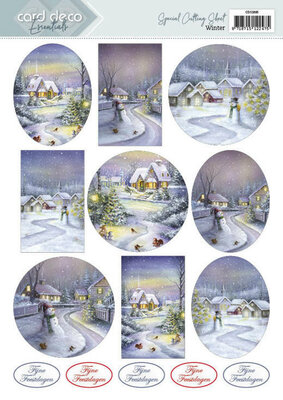 CD11895 3D Cutting Sheets - Card Deco Essentials - Winter - Dutch