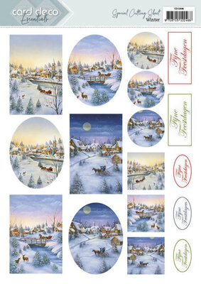 CD11894 3D Cutting Sheets - Card Deco Essentials - Winter - Dutch
