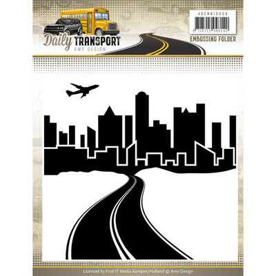 ADEMB10009 Embossingfolder - Amy Design - Daily Transport
