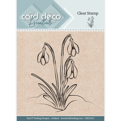 CDECS127 Card Deco Essentials Clear Stamps - Snowdrop