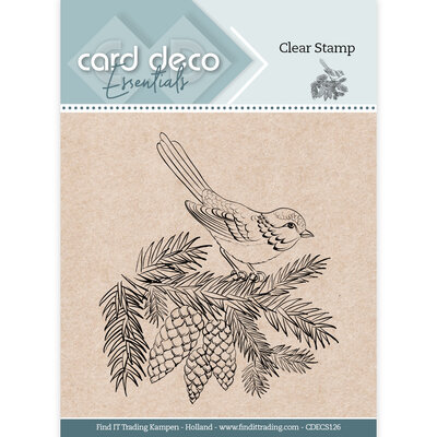 CDECS126 Card Deco Essentials Clear Stamps - Winter Bird