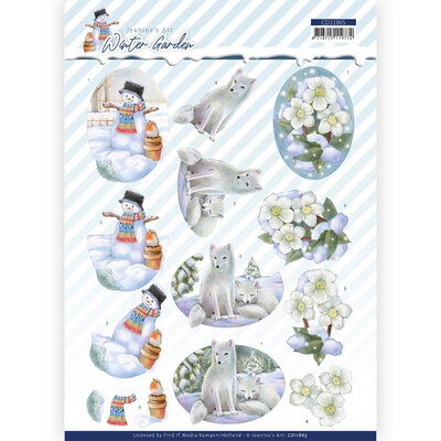 CD11865 3D Cutting Sheet - Jeanine's Art - Winter Garden - Helleborus
