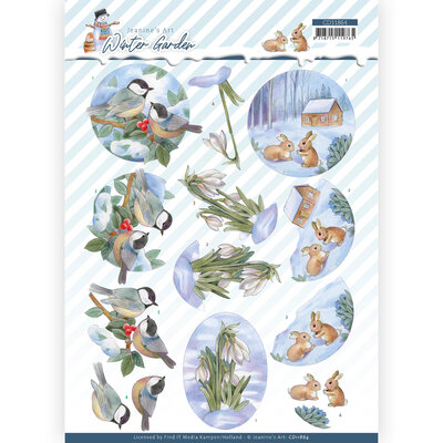 CD11864 3D Cutting Sheet - Jeanine's Art - Winter Garden - Snow Drop