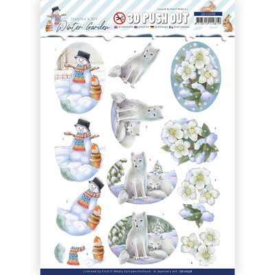 SB10698 3D Push Out - Jeanine's Art - Winter Garden - Helleborus