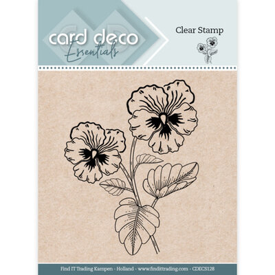 CDECS128 Card Deco Essentials Clear Stamps - Pansy