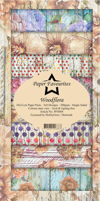 Dixi Craft Designpapier 10x21cm Slimline Woodflora