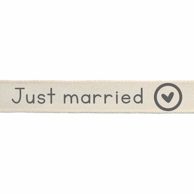 Vaessen Creative • Ribbon 2mx15mm ENG Just Married
