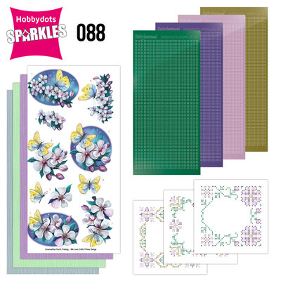spdo088 Sparkles Set 88 - Amy Design - Butterfly and Flowers