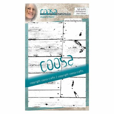 COOSA Crafts • Clear stempel #17 Kerst achtergrond