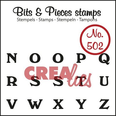 CLBP502 Crealies Clearstamp - Bits&Pieces - N t/m Z