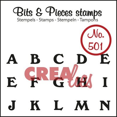 CLBP501 Crealies Clearstamp - Bits&Pieces - A t/m N