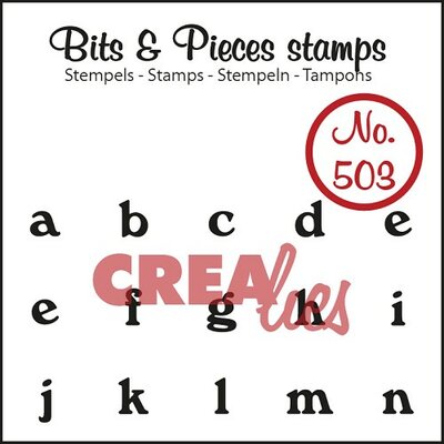 CLBP503 Crealies Clearstamp - Bits&Pieces - A t/m N