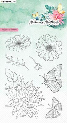 Studio Light Clear Stamp Blooming Butterfly nr.357 SL-BB-STAMP357 93x136mm (01-23)