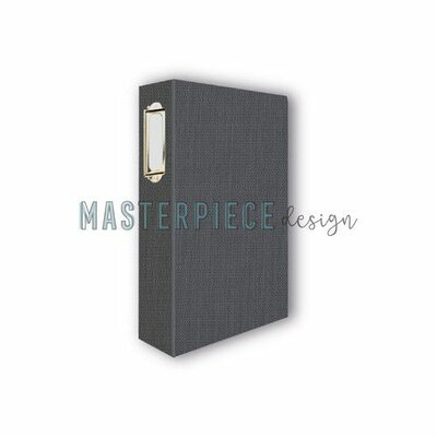 Masterpiece Memory Planner album 4x8 - Dark Grey 6-rings MP202036 Linen (02-23)