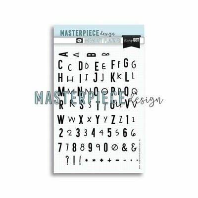 Masterpiece Memory Planner - Stempelset - 6x8 Double alphabet MP202085 Match with Die set Weekly Tickets (02-23)