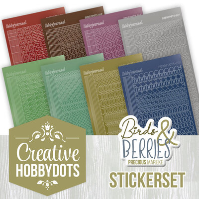 CHSTS034 Creative Hobbydots Stickerset 34 - Precious Marieke - Birds and Berries