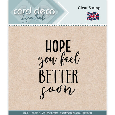 CDECS133 Hope you feel better soon - Clear Stamp - Card Deco Essentials