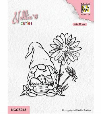 Nellie Choice Nellies Cuties Clear Stamp Paas Gnome 6 NCCS048 (03-23)