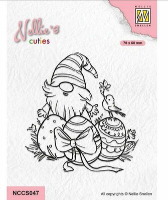 Nellie Choice Nellies Cuties Clear Stamp Paas Gnome 5 NCCS047 (03-23)