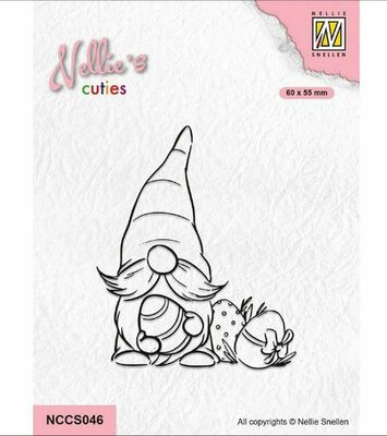 Nellie Choice Nellies Cuties Clear Stamp Paas Gnome 4 NCCS046 (03-23)