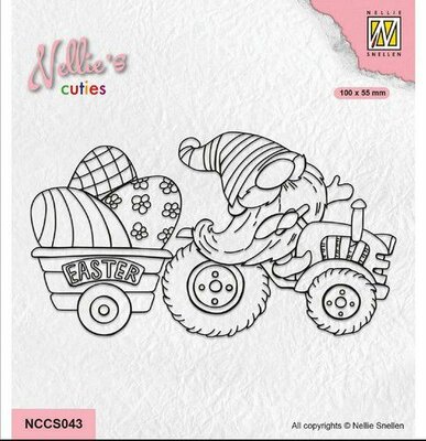 Nellie Choice Nellies Cuties Clear Stamp Paas Gnome 1 NCCS043 (03-23)