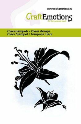 CraftEmotions clearstamps 6x7cm - Lelie (03-23)