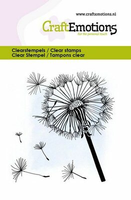 CraftEmotions clearstamps 6x7cm - Paardenbloem - Taraxacum (03-23)