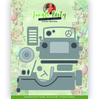 YCD10303 Dies - Yvonne Creations - Jungle Party - Jungle Car