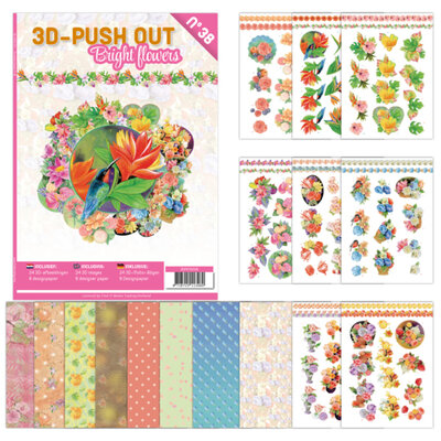 3DPO10038 3D Push Out book 38 - Urban Flowers