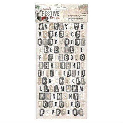 PMA 351810 Do Crafts Papermania Festive Fauna Alphabet Thicker Sticker 216pcs