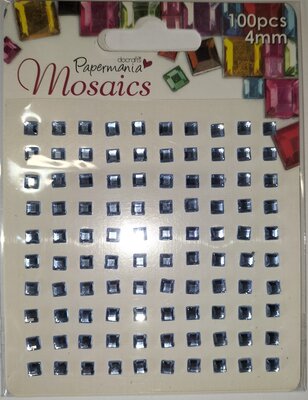 PMA 3721201 Docrafts Papermania Mosaics 4mm adhesive Gems - 100pcs Blue