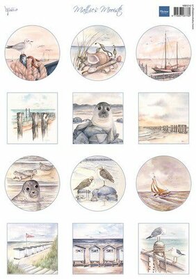 Marianne D Decoupage Mattie's mini's - Strand MB0210 A4 (05-23)