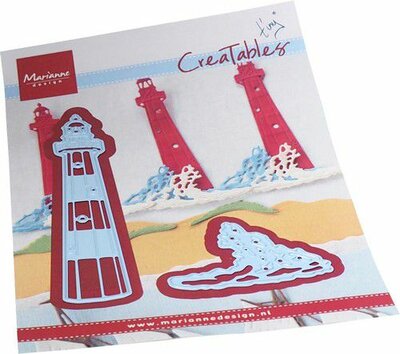 Marianne D Creatable Tiny's  Vuurtoren en surfen LR0808 49x31mm 18x99mm (05-23)