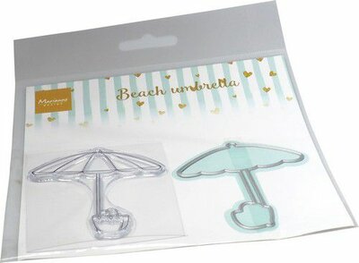 Marianne D Clear Stamps & dies Strandparasol CS1132 stamp 62x70mm die 64x72mm (05-23)