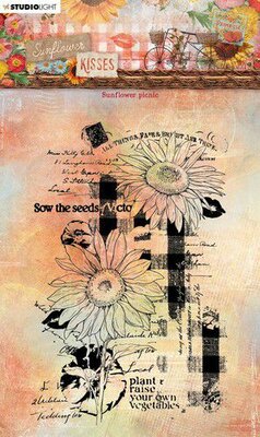 Studio Light Clear Stamp Sunflower Kisses nr.437 SL-SK-STAMP437 91x138mm (04-23)