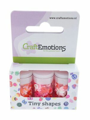 CraftEmotions Tiny Shapes - 3 tubes - Love (04-23)